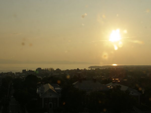 Burlington sunset on Tuesday, July 15, 2025 at 7:58 PM EDT