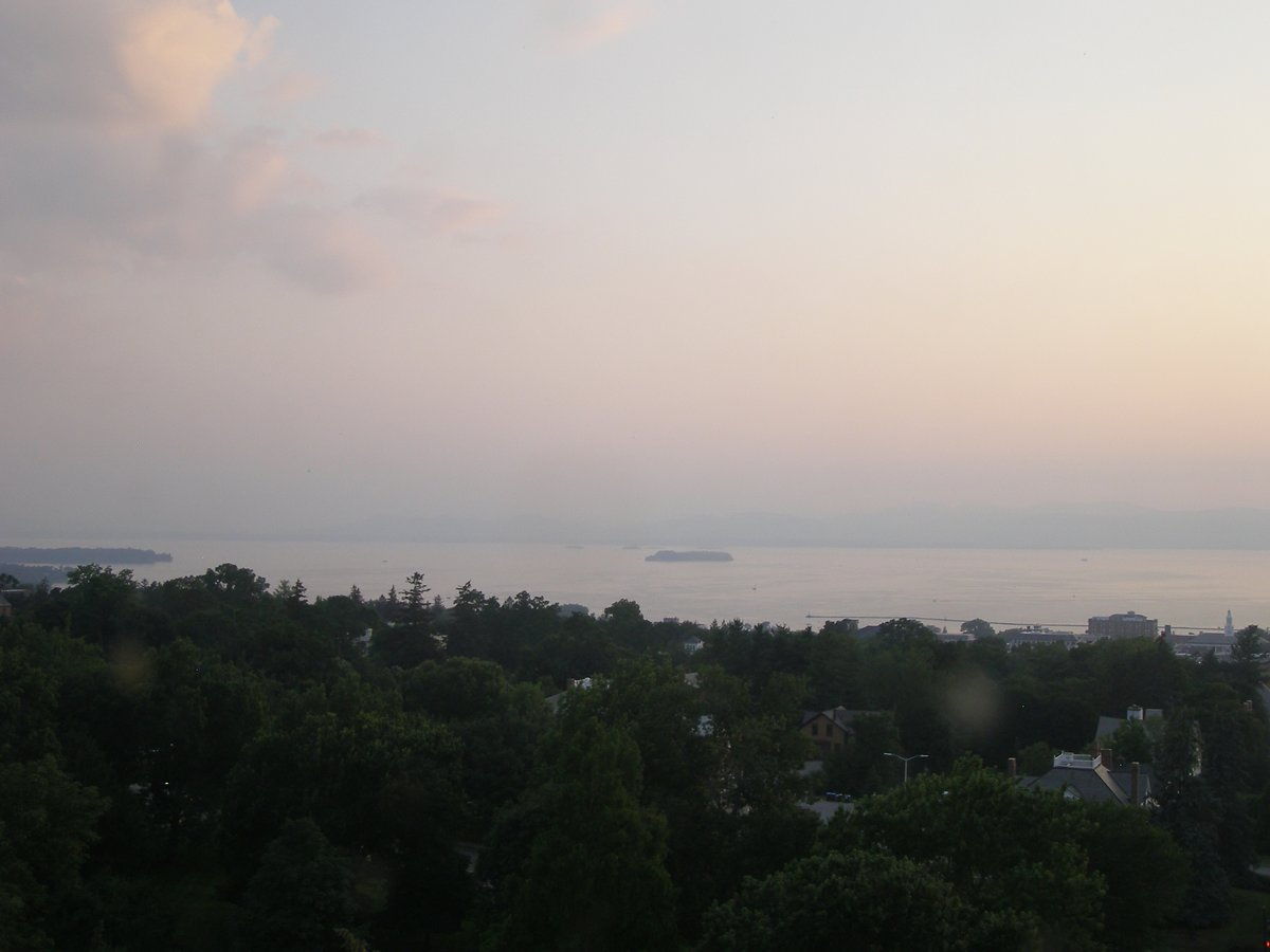 Left view, Burlington sunset on Tuesday, July 15, 2025