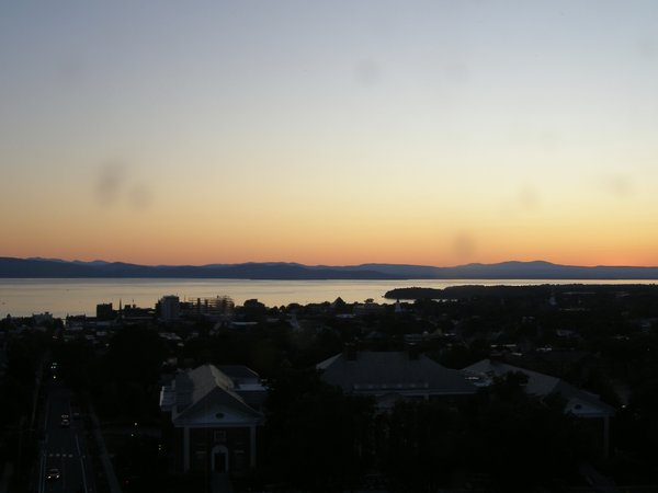 Burlington sunset on Friday, July 18, 2025 at 8:43 PM EDT