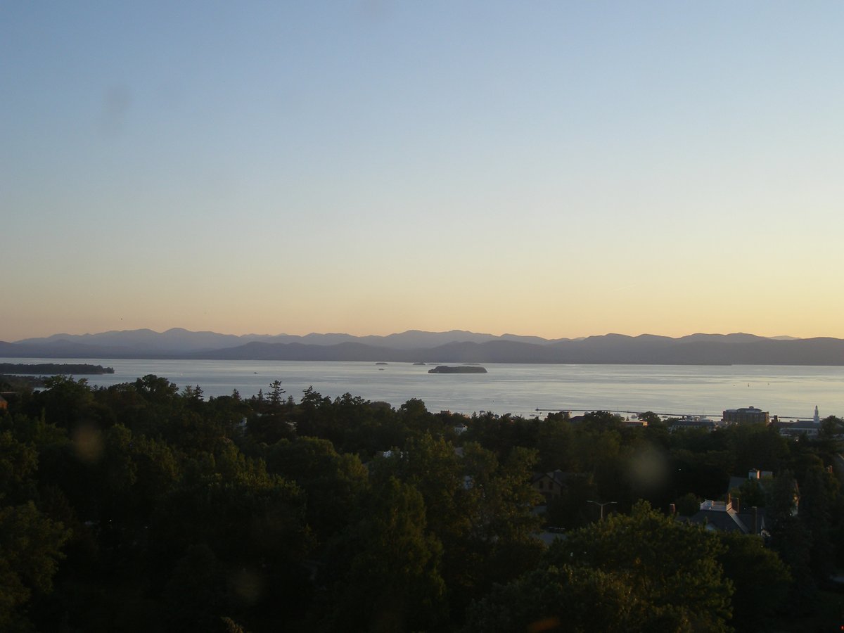 Left view, Burlington sunset on Friday, July 18, 2025