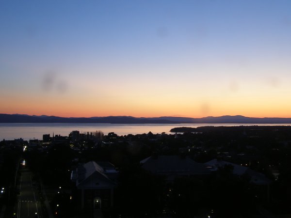 Burlington sunset on Friday, July 18, 2025 at 9:13 PM EDT