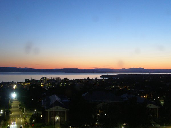 Burlington sunset on Friday, July 18, 2025 at 9:28 PM EDT
