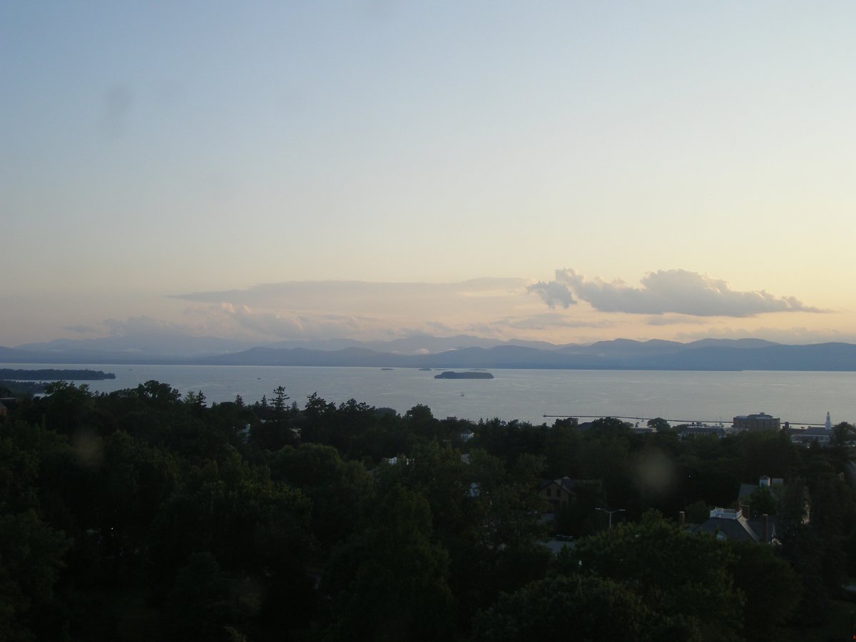 Left view, Burlington sunset on Sunday, July 20, 2025