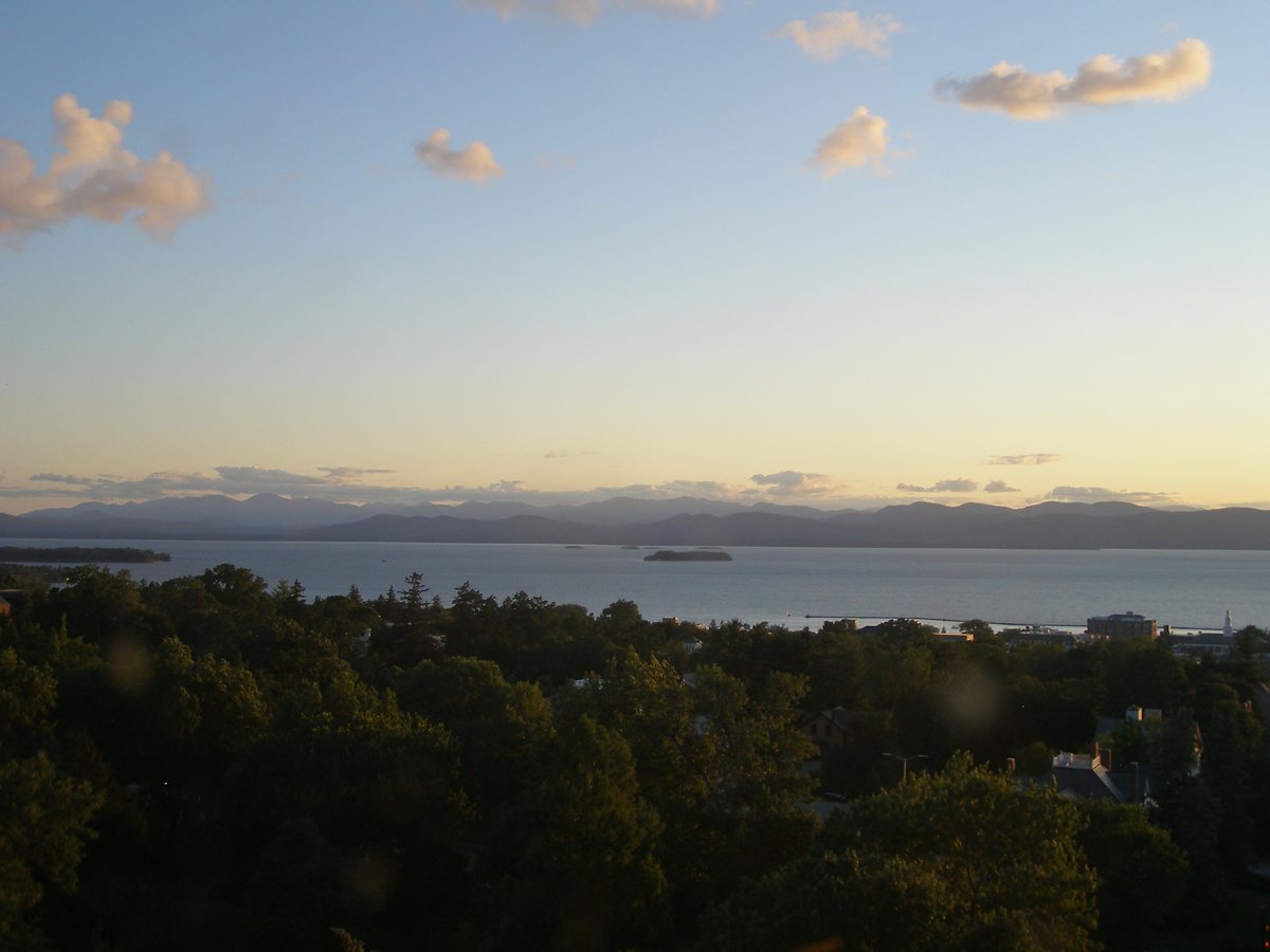 Left view, Burlington sunset on Monday, July 21, 2025