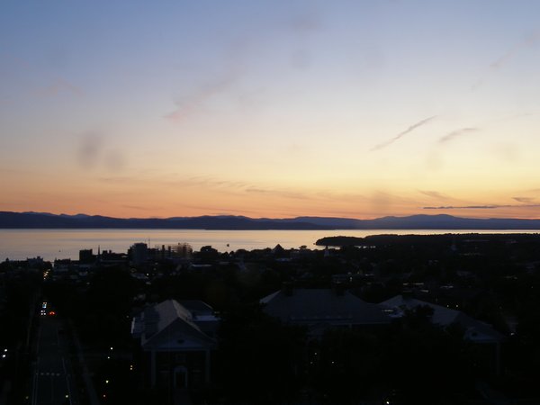 Burlington sunset on Tuesday, July 22, 2025 at 8:58 PM EDT