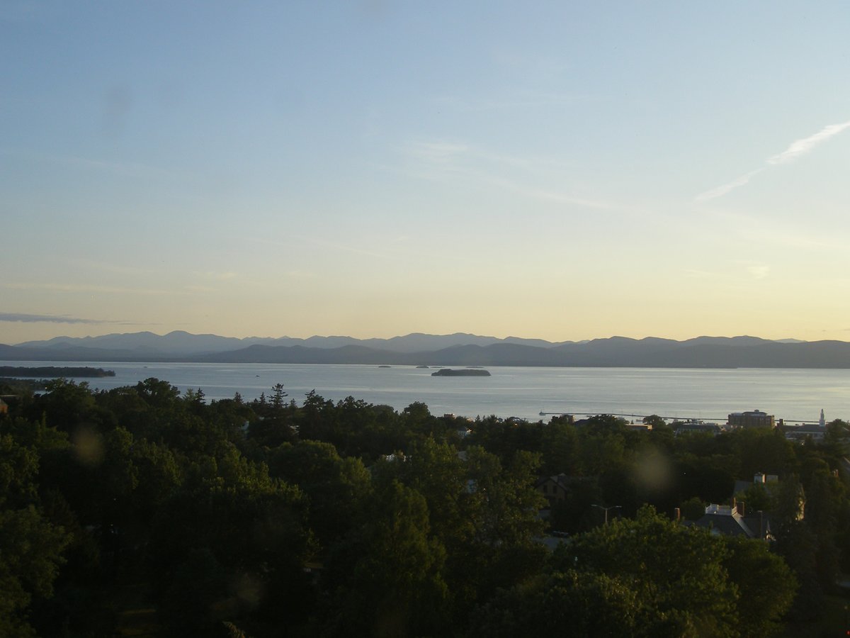 Left view, Burlington sunset on Tuesday, July 22, 2025
