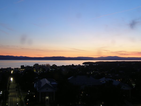 Burlington sunset on Tuesday, July 22, 2025 at 9:13 PM EDT