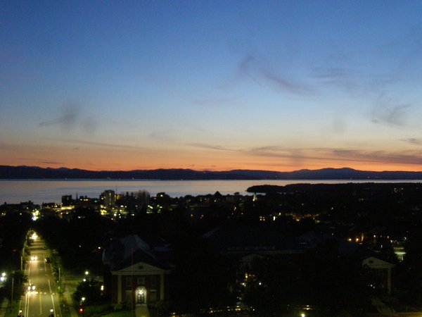 Burlington sunset on Tuesday, July 22, 2025 at 9:28 PM EDT