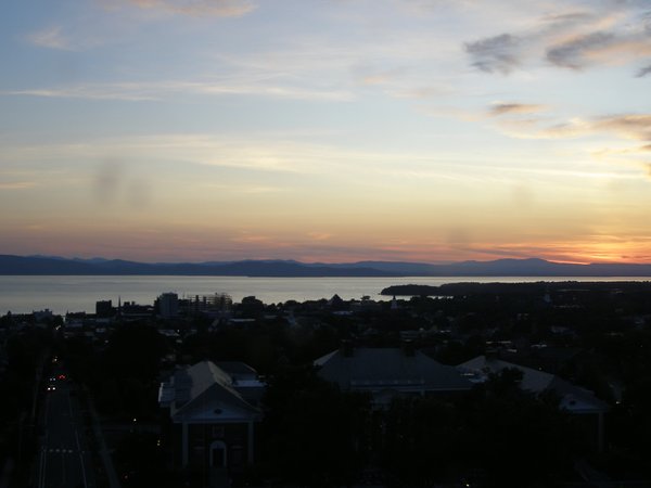 Burlington sunset on Wednesday, July 23, 2025 at 8:43 PM EDT