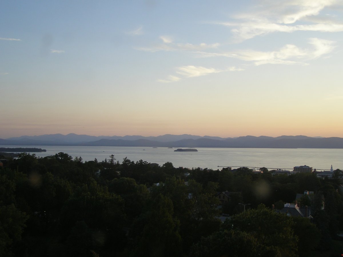 Left view, Burlington sunset on Wednesday, July 23, 2025
