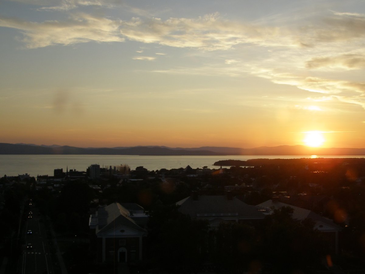 Right view, Burlington sunset on Wednesday, July 23, 2025