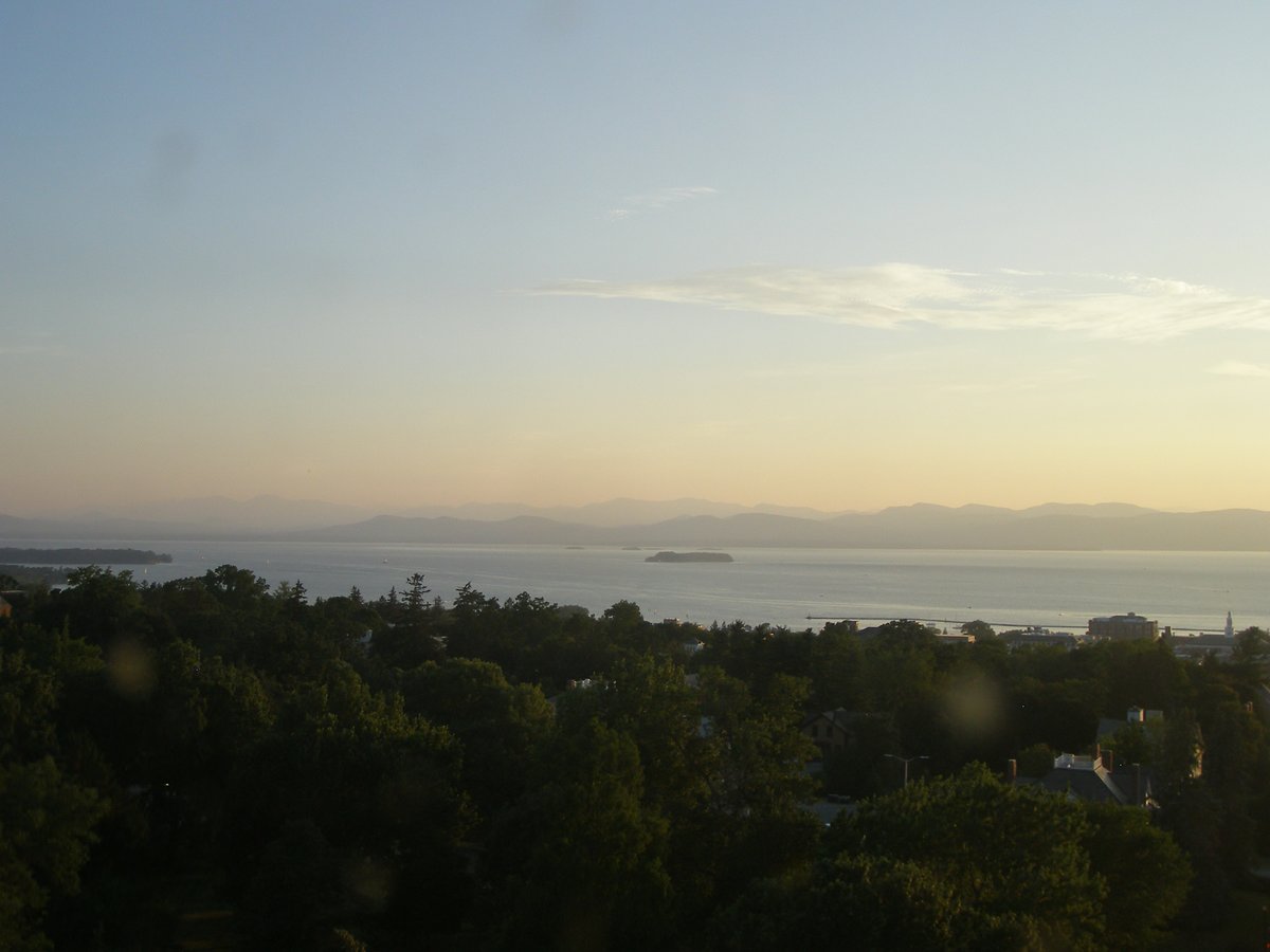 Left view, Burlington sunset on Thursday, July 24, 2025