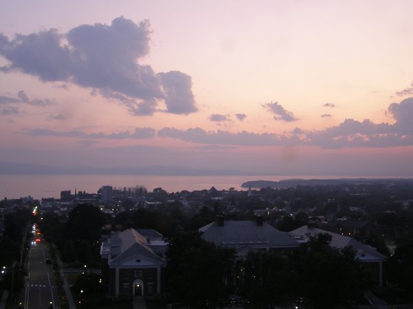 Burlington sunset on Friday, July 25, 2025 at 8:58 PM EDT