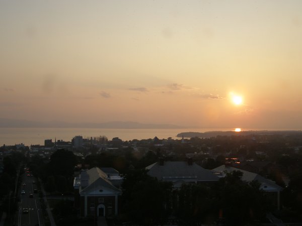 Burlington sunset on Friday, July 25, 2025 at 8:13 PM EDT