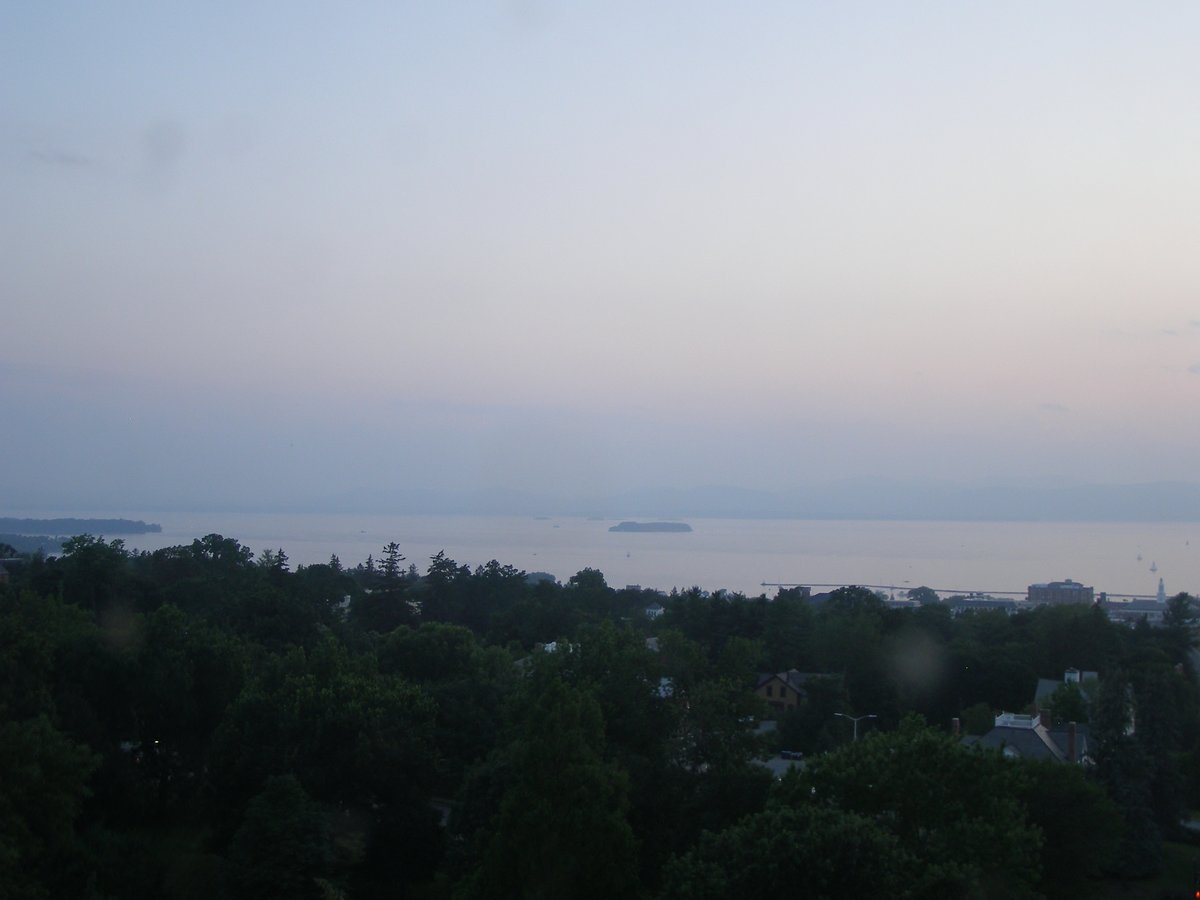 Left view, Burlington sunset on Friday, July 25, 2025