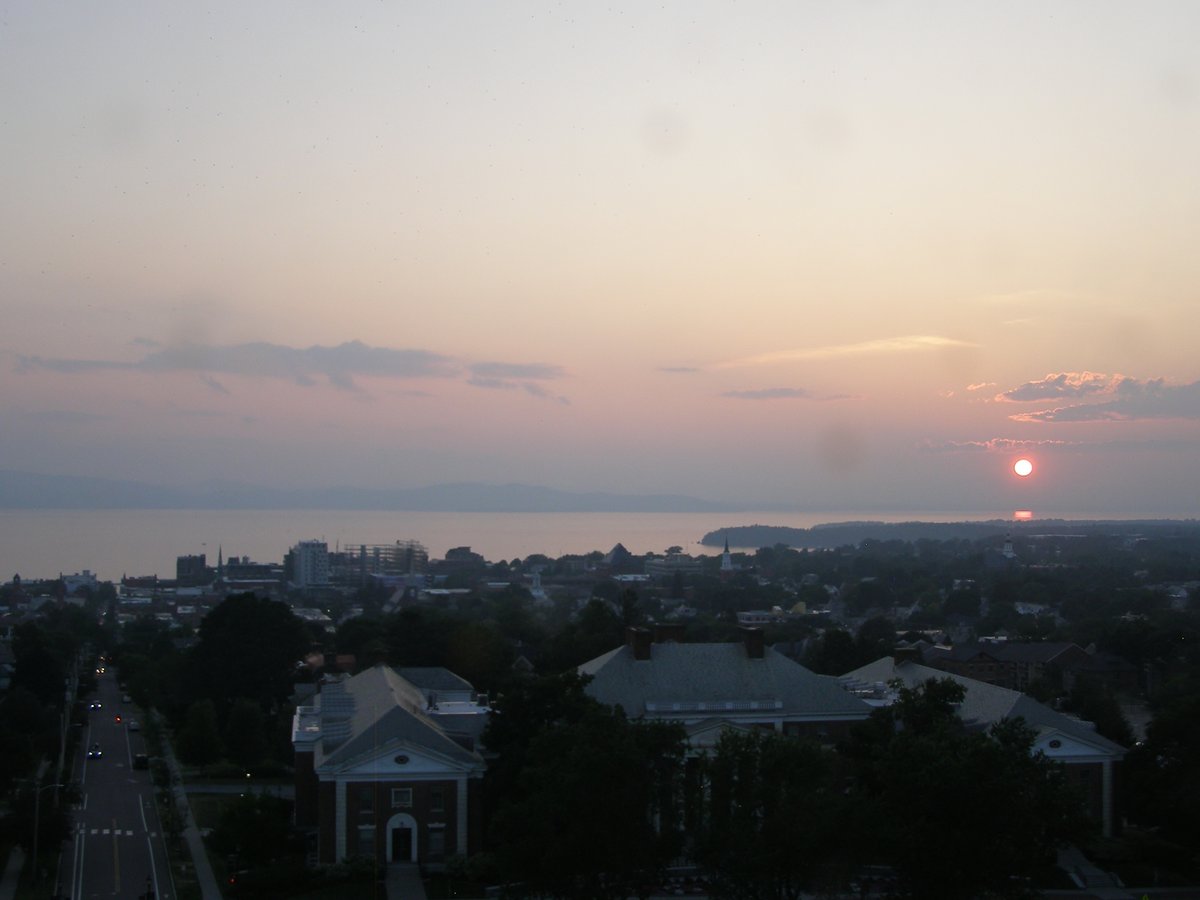 Right view, Burlington sunset on Friday, July 25, 2025