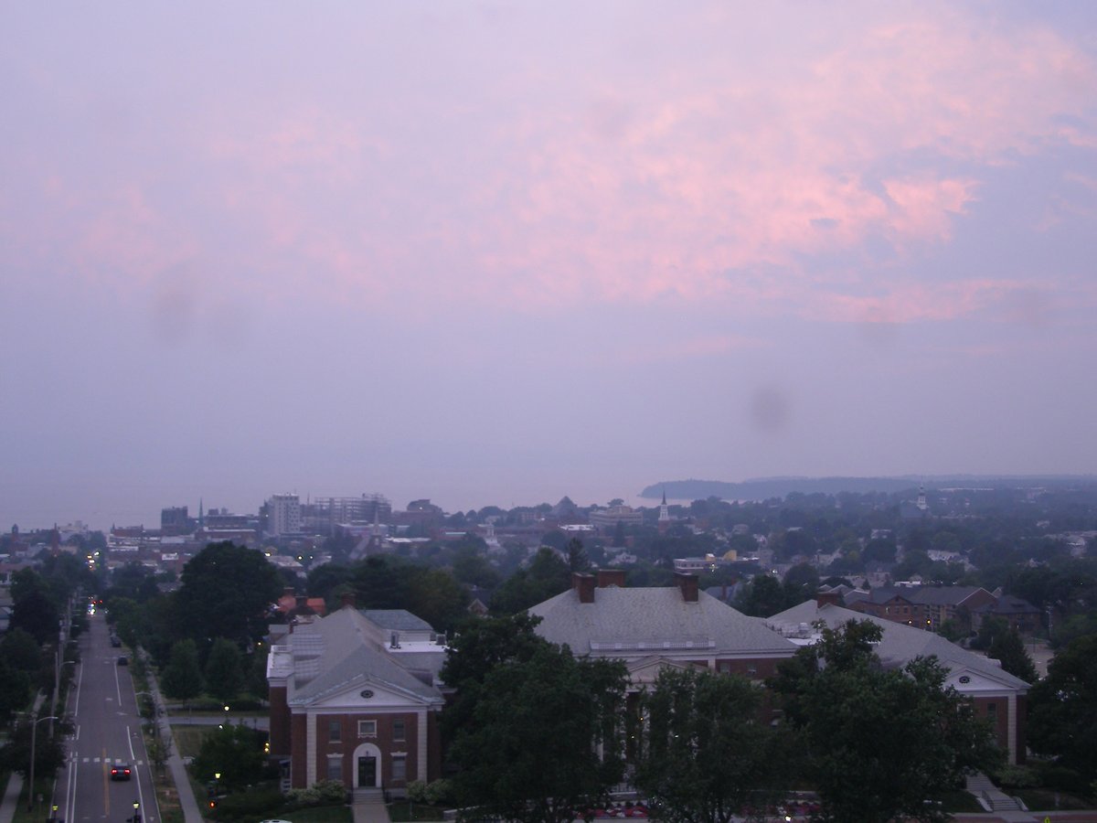 Right view, Burlington sunset on Saturday, July 26, 2025