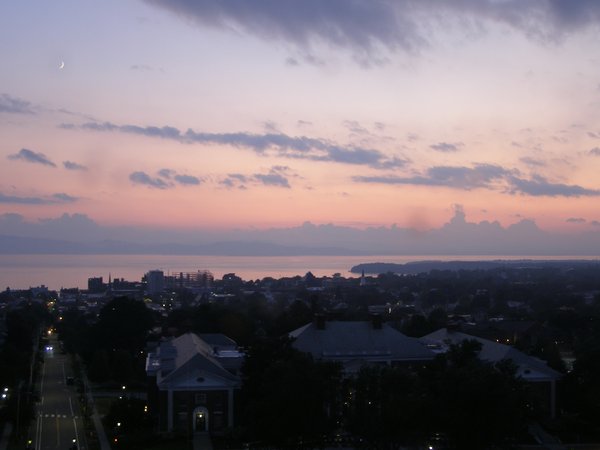 Burlington sunset on Sunday, July 27, 2025 at 8:58 PM EDT