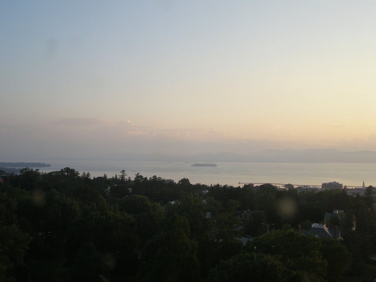 Left view, Burlington sunset on Sunday, July 27, 2025