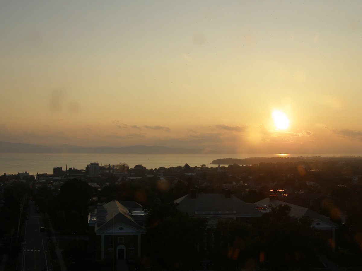 Right view, Burlington sunset on Sunday, July 27, 2025