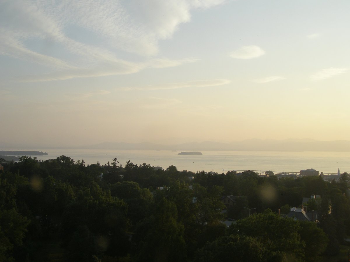 Left view, Burlington sunset on Monday, July 28, 2025