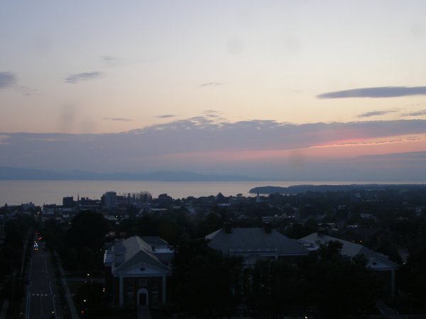 Burlington sunset on Monday, July 28, 2025 at 8:43 PM EDT