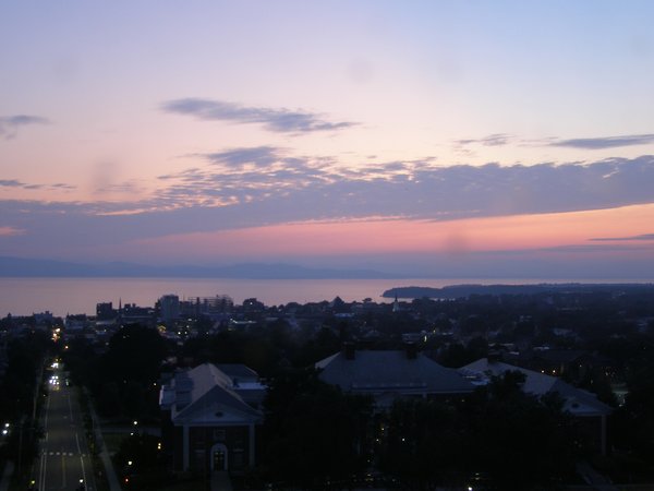 Burlington sunset on Monday, July 28, 2025 at 8:58 PM EDT