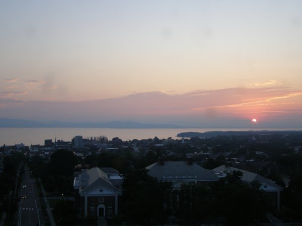 Burlington sunset on Monday, July 28, 2025 at 8:28 PM EDT