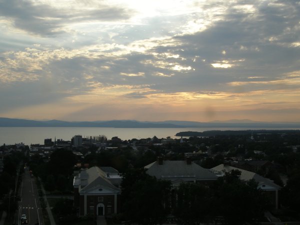 Burlington sunset on Tuesday, July 29, 2025 at 7:43 PM EDT