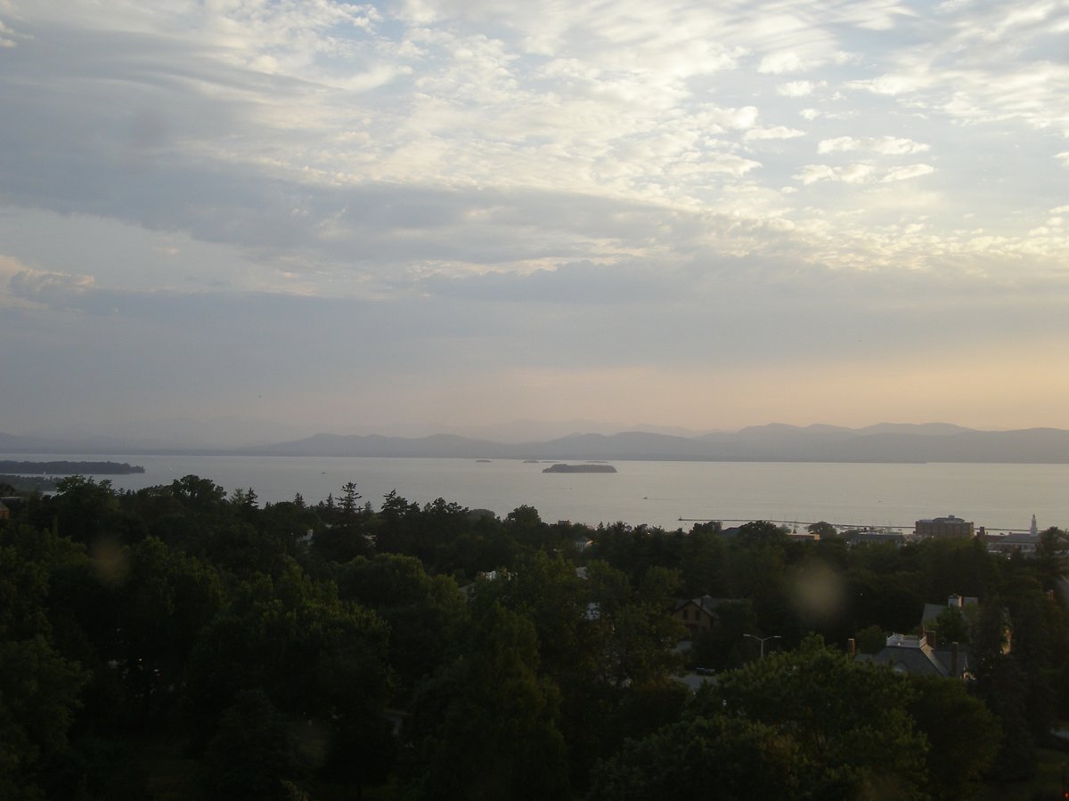 Left view, Burlington sunset on Tuesday, July 29, 2025
