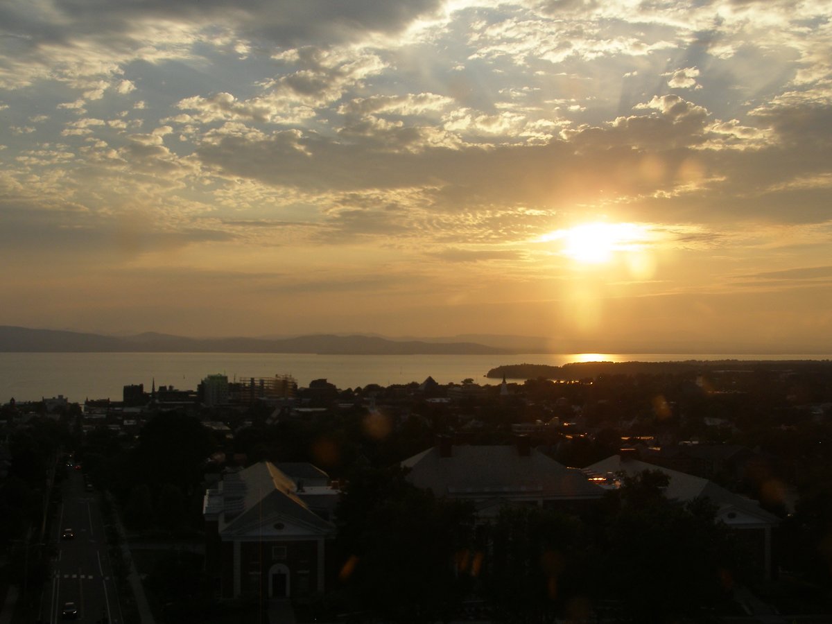 Right view, Burlington sunset on Tuesday, July 29, 2025
