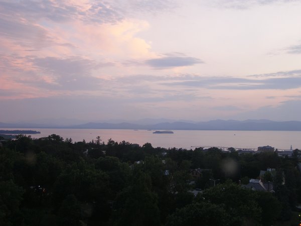 Burlington sunset on Tuesday, July 29, 2025 at 8:43 PM EDT