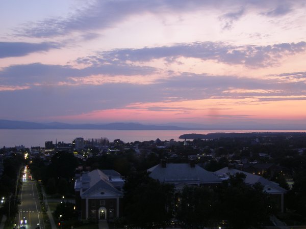 Burlington sunset on Tuesday, July 29, 2025 at 8:58 PM EDT