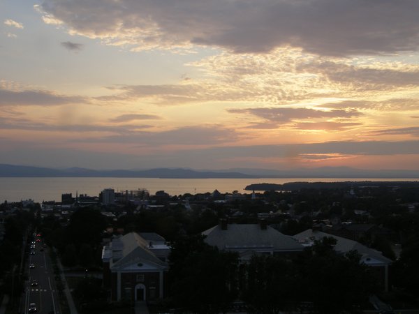 Burlington sunset on Tuesday, July 29, 2025 at 8:13 PM EDT
