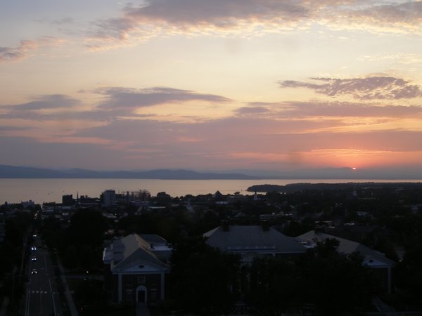 Burlington sunset on Tuesday, July 29, 2025 at 8:28 PM EDT
