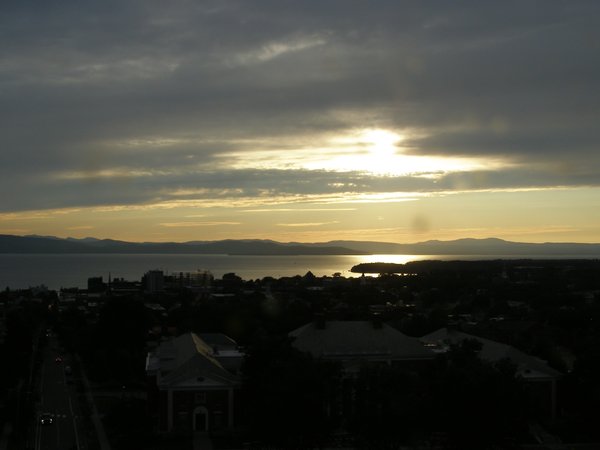 Burlington sunset on Thursday, July 31, 2025 at 7:43 PM EDT