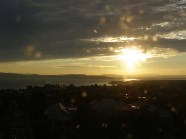 Burlington sunset on Thursday, July 31, 2025 at 7:58 PM EDT