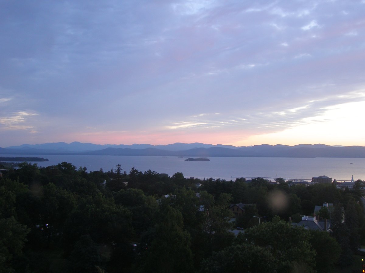 Left view, Burlington sunset on Thursday, July 31, 2025