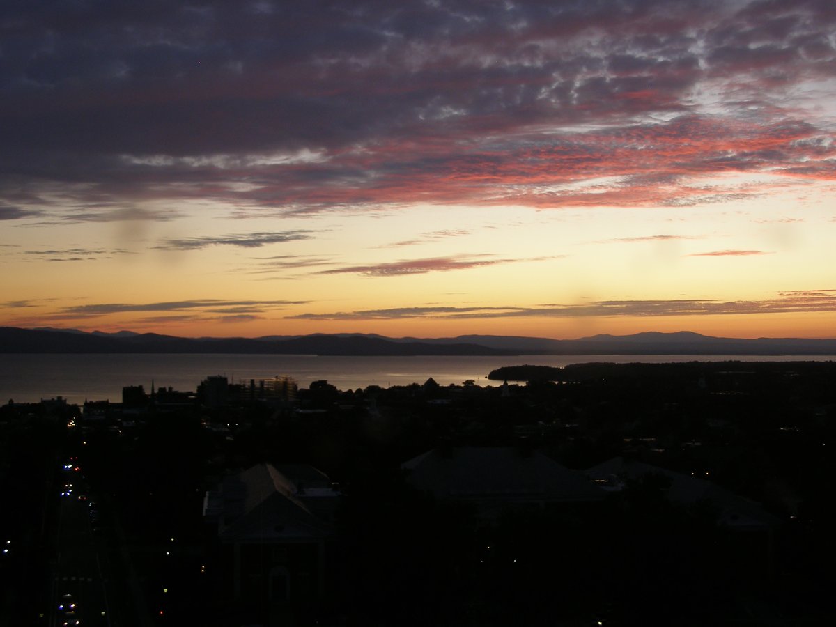 Right view, Burlington sunset on Thursday, July 31, 2025