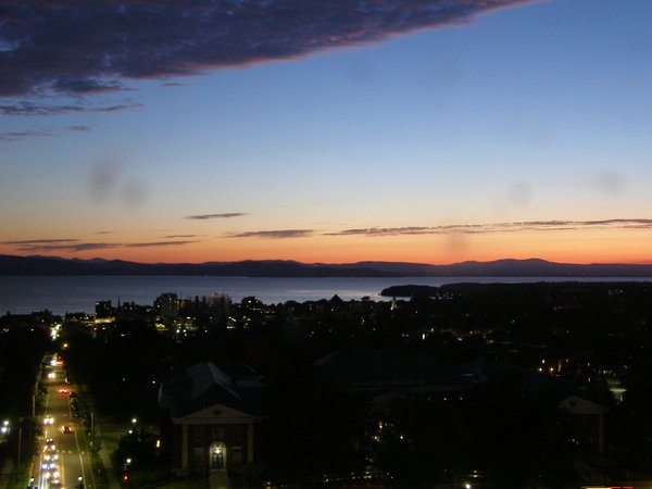 Burlington sunset on Thursday, July 31, 2025 at 9:13 PM EDT