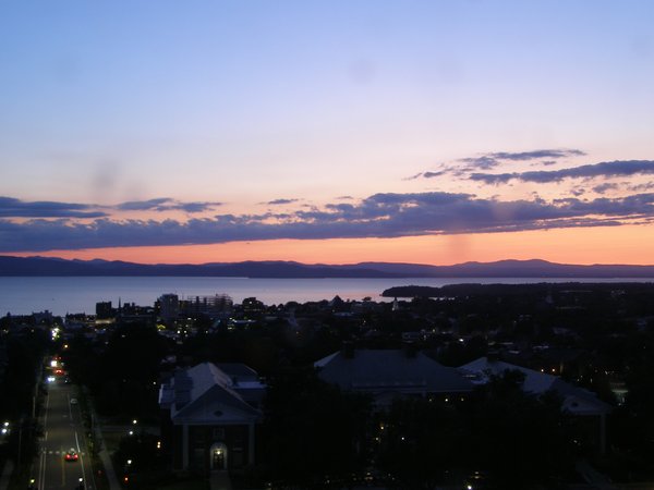 Burlington sunset on Friday, August 1, 2025 at 8:58 PM EDT