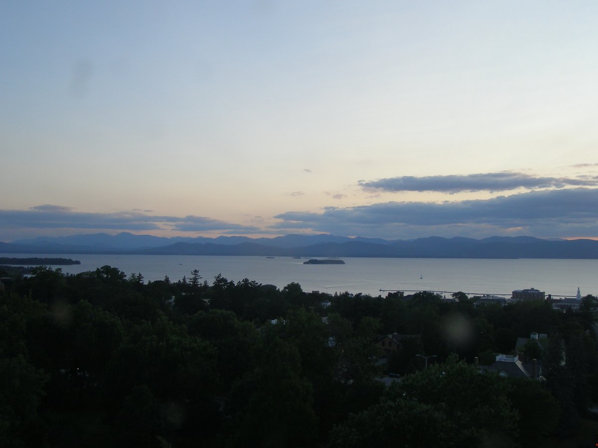 Left view, Burlington sunset on Friday, August 1, 2025