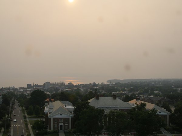 Burlington sunset on Sunday, August 3, 2025 at 6:43 PM EDT