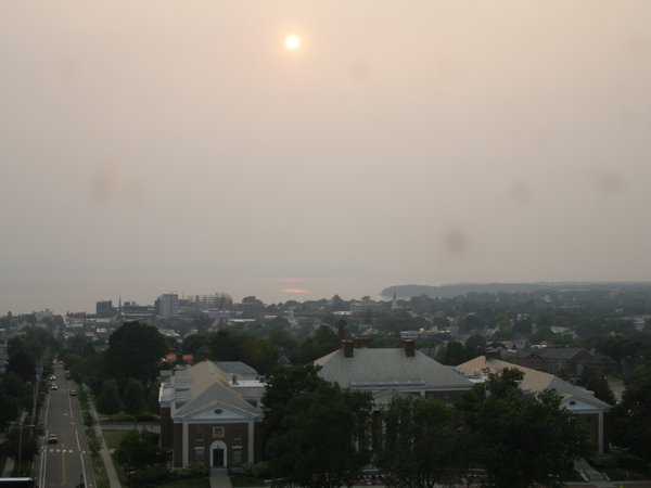 Burlington sunset on Sunday, August 3, 2025 at 6:58 PM EDT