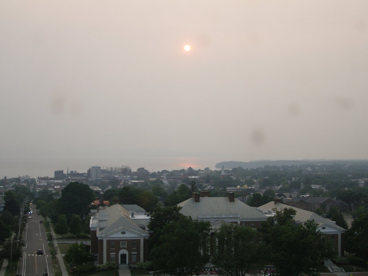 Right view, Burlington sunset on Sunday, August 3, 2025