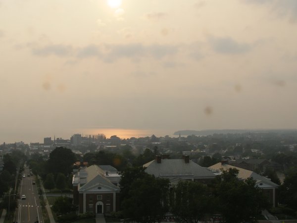 Burlington sunset on Monday, August 4, 2025 at 6:43 PM EDT