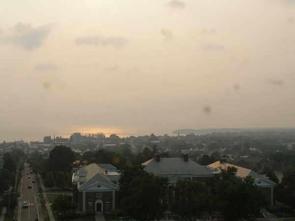 Burlington sunset on Monday, August 4, 2025 at 6:28 PM EDT