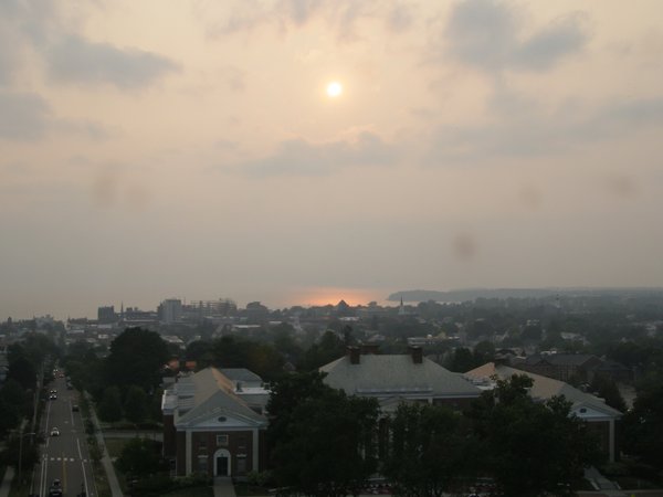 Burlington sunset on Monday, August 4, 2025 at 7:13 PM EDT
