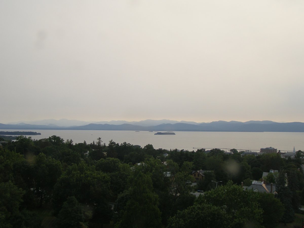 Left view, Burlington sunset on Tuesday, August 5, 2025