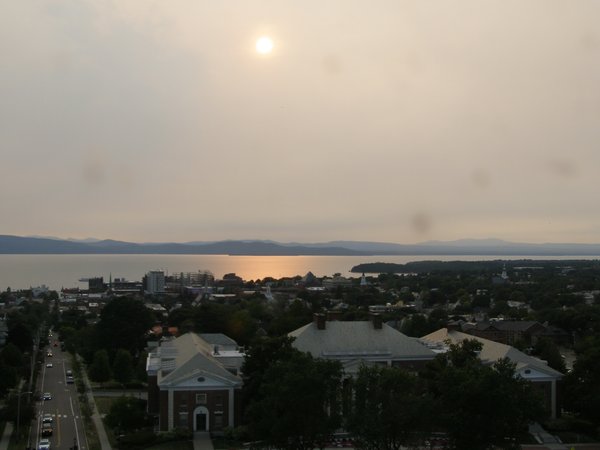 Burlington sunset on Tuesday, August 5, 2025 at 6:58 PM EDT